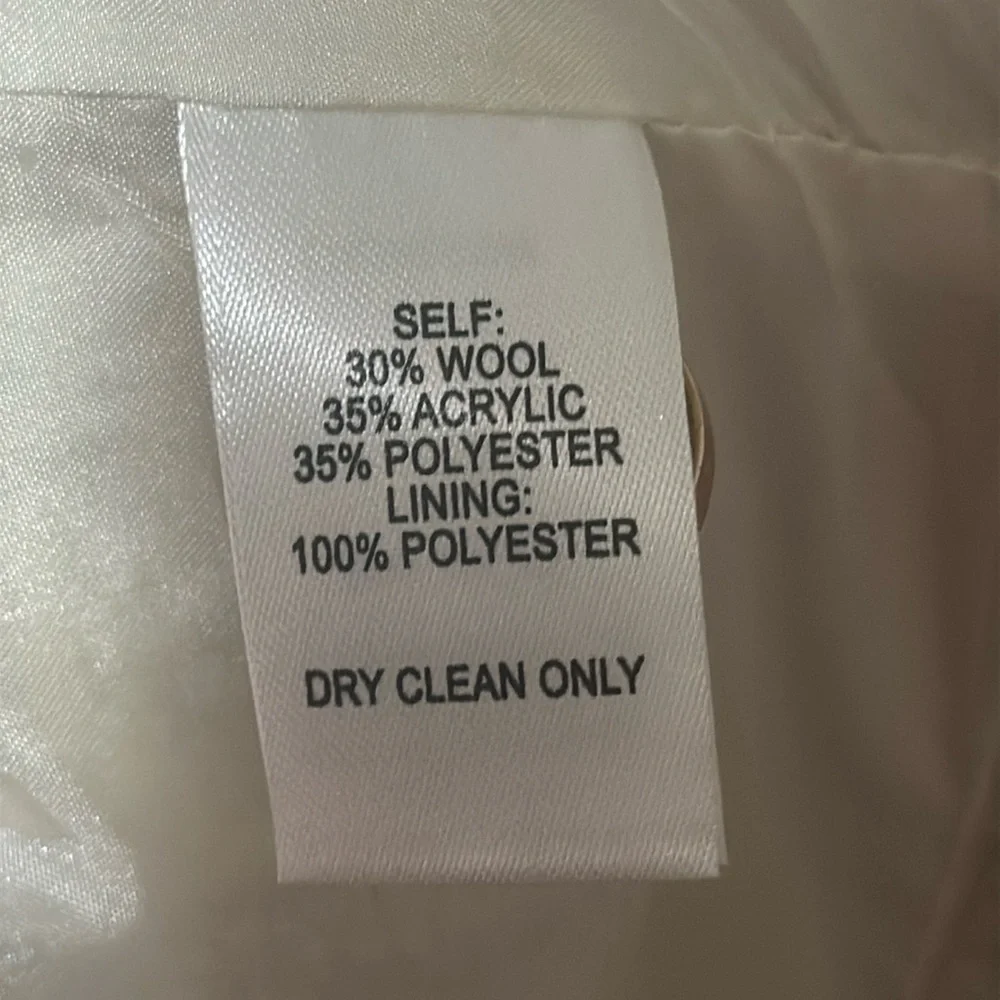 LULUS Prim and Proper Cream Tweed Jacket Size L